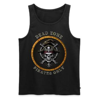 Dead Zone v3 - Männer Premium Bio Tank Top - Schwarz - Vorne - AI Model Male 178 light (178cm)