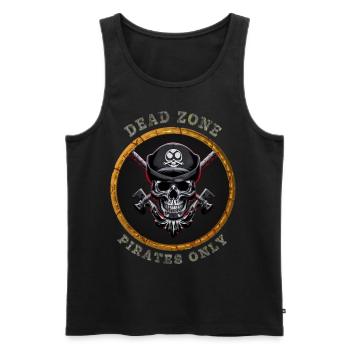 Dead Zone v7 - Männer Premium Bio Tank Top - Schwarz - Vorne - AI Model Male 178 light (178cm)