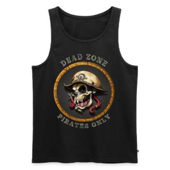 Dead Zone v11 - Männer Premium Bio Tank Top - Schwarz - Vorne - AI Model Male 178 light (178cm)