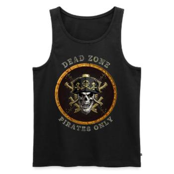 Dead Zone v4 - Männer Premium Bio Tank Top - Schwarz - Vorne - AI Model Male 178 light (178cm)