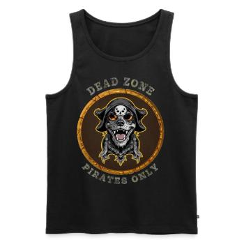 Dead Zone v10 - Männer Premium Bio Tank Top - Schwarz - Vorne - AI Model Male 178 light (178cm)