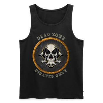 Dead Zone v12 - Männer Premium Bio Tank Top - Schwarz - Vorne - AI Model Male 178 light (178cm)