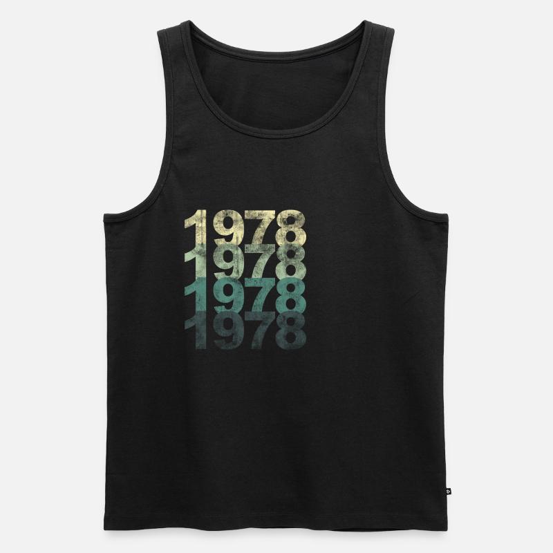 1978 - Männer Premium Bio Tank Top - Schwarz