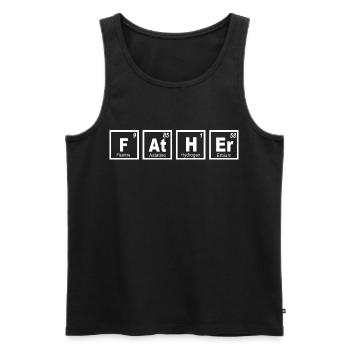 Father Periodische Tabelle - Männer Premium Bio Tank Top - Schwarz - Vorne - AI Model Male 178 light (178cm)