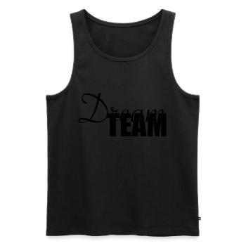 Équipe de rêve Cohésion Loyauté Amour loyal - Débardeur bio Premium Homme - noir - Devant - Michal (187cm)