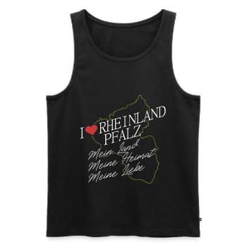 Rheinland Pfalz - Männer Premium Bio Tank Top - Schwarz - Vorne - Michal (187cm)