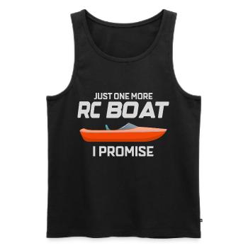 Rc Boat Racing Electric Powerboat Speedboat Race - Men's Premium Organic Tank Top - black - Front - AI Model Male 178 light (178cm)