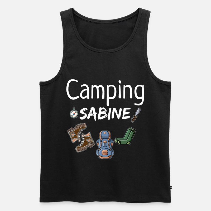 Camping Sabine Camper Camperin Geschenk - Männer Premium Bio Tank Top - Schwarz