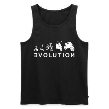 Evolution Biker 2- Motorrad Cross Enduro - Männer Premium Bio Tank Top - Schwarz - Vorne - Michal (187cm)