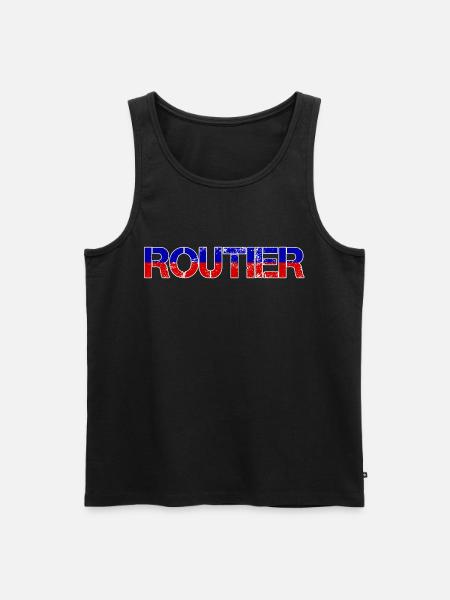 Routier Bleu Blanc Rouge - Débardeur bio Premium Homme - noir