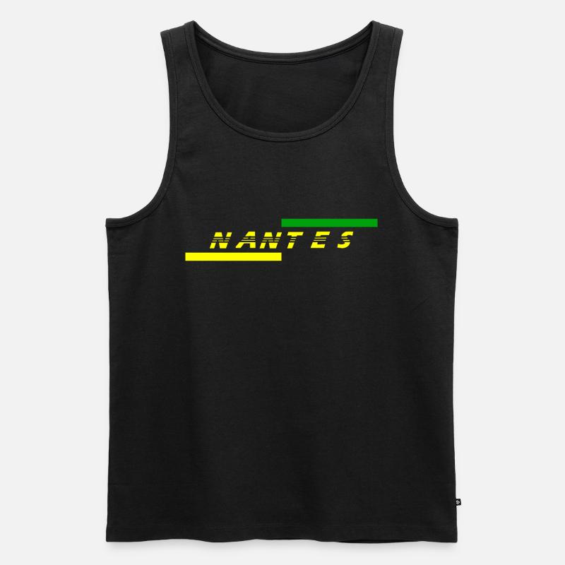 Nantes - Männer Premium Bio Tank Top - Schwarz