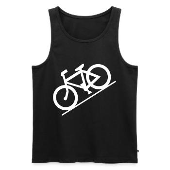 Bicyclette - Débardeur bio Premium Homme - noir - Devant - Michal (187cm)