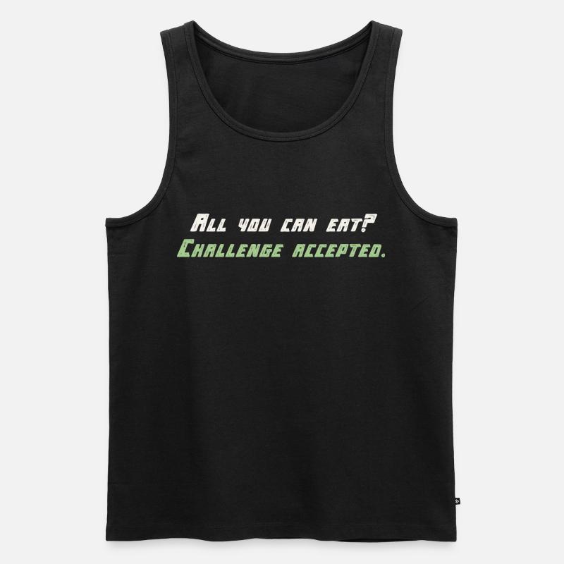 Challange Accepted - Männer Premium Bio Tank Top - Schwarz