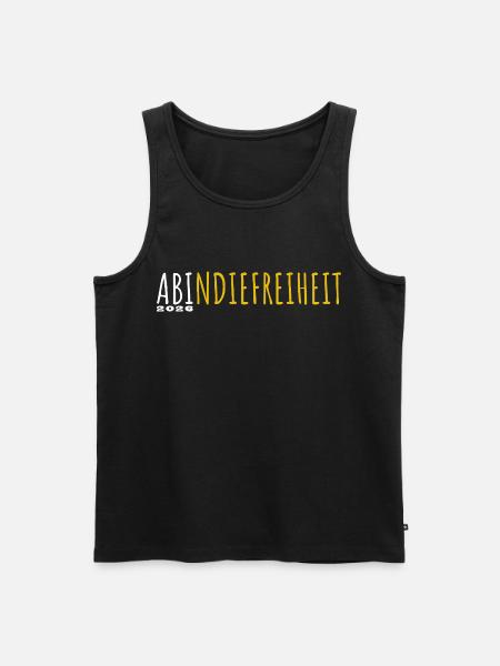 Off to freedom 2026 - Abitur - Matura - Men's Premium Organic Tank Top - black