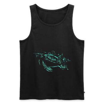 Save the Ocean - Männer Premium Bio Tank Top - Schwarz - Vorne - AI Model Male 178 light (178cm)