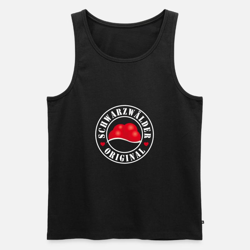 Schwarzwälder Original - Männer Premium Bio Tank Top - Schwarz