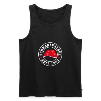 Schwarzwälder seit 1963 - Männer Premium Bio Tank Top - Schwarz - Vorne - Michal (187cm)