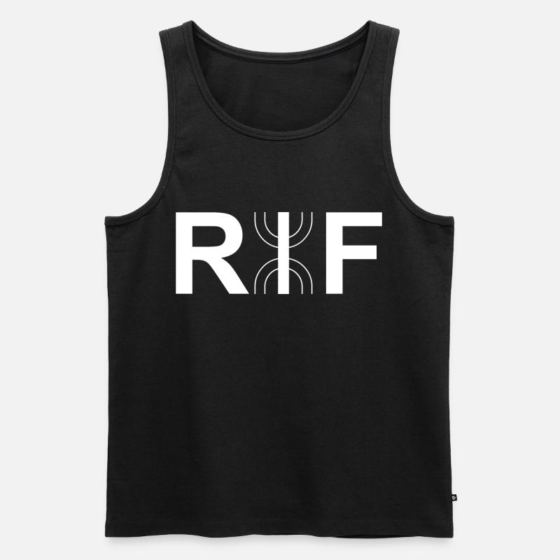 Der Rif - Männer Premium Bio Tank Top - Schwarz