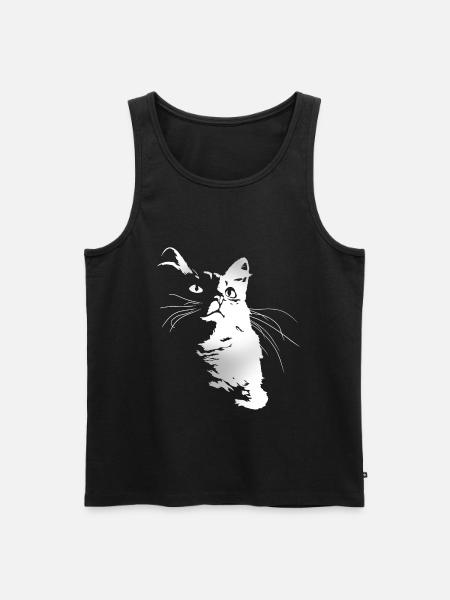 Chat - Débardeur bio Premium Homme - noir