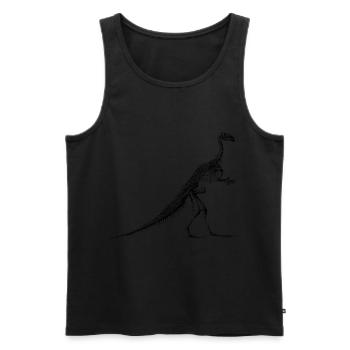 Dinosaurier Skelett Iguanodon - Männer Premium Bio Tank Top - Schwarz - Vorne - AI Model Male 178 light (178cm)
