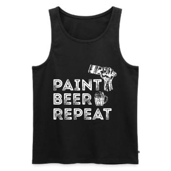 Maler und Lackierer, der Beste und Nervigste Beruf - Männer Premium Bio Tank Top - Schwarz - Vorne - AI Model Male 178 light (178cm)