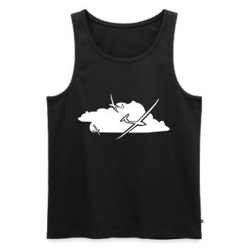 Gliding Gliding Gliding Gliding Gliders - Men's Premium Organic Tank Top - black - Front - AI Model Male 178 light (178cm)