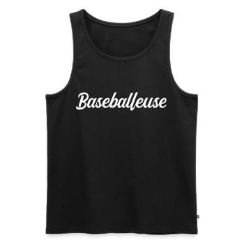 Baseball player - Men's Premium Organic Tank Top - black - Front - AI Model Male 178 light (178cm)