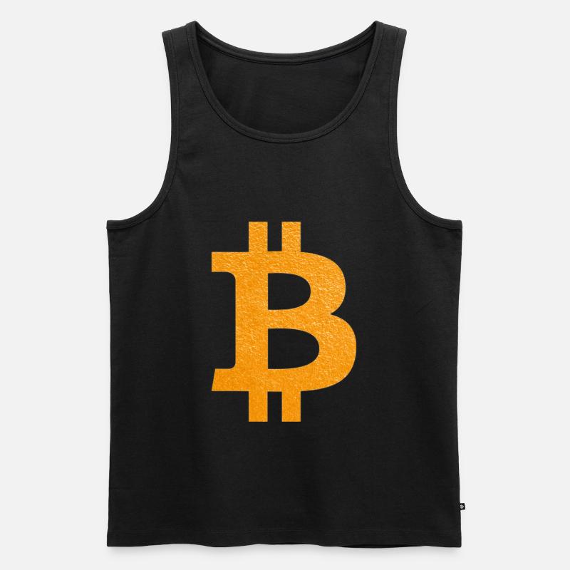 Bitcoin - Männer Premium Bio Tank Top - Schwarz