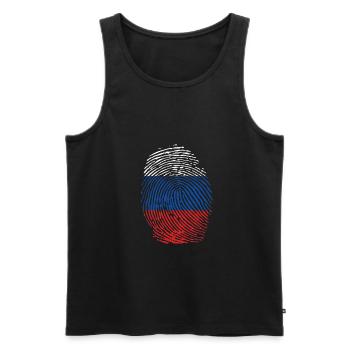 Russland - Männer Premium Bio Tank Top - Schwarz - Vorne - Michal (187cm)