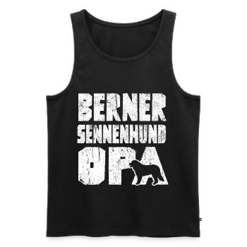 Berner Sennenhund OPA - Débardeur bio Premium Homme - noir - Devant - Michal (187cm)