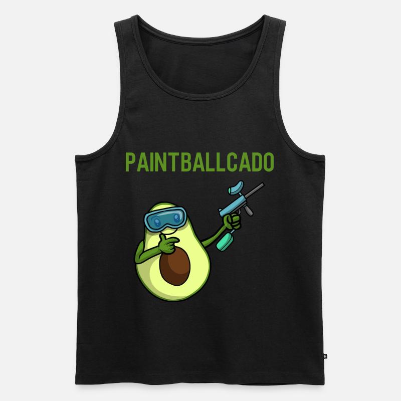 Paintball - Männer Premium Bio Tank Top - Schwarz