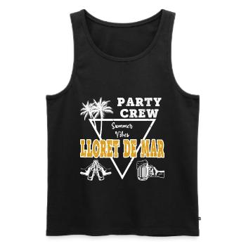 Lloret De Mar Party Crew célèbre les vacances de la bière alcoolisée - Débardeur bio Premium Homme - noir - Devant - Michal (187cm)