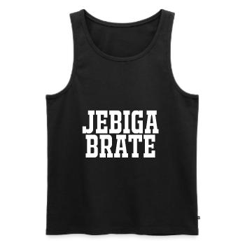 Balkan Jebote as a gift for Jebiga from Serbia - Men's Premium Organic Tank Top - black - Front - Michal (187cm)