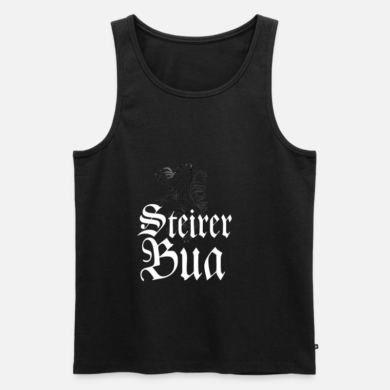 steiermark - Männer Premium Bio Tank Top - Schwarz