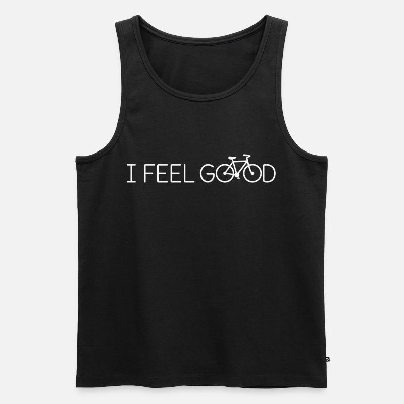 Fahrrad  - Männer Premium Bio Tank Top - Schwarz