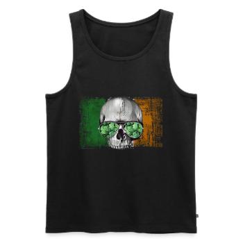 Irlande - Débardeur bio Premium Homme - noir - Devant - Michal (187cm)