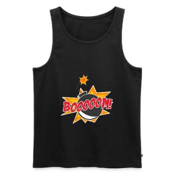 Comic Comics Manga - Männer Premium Bio Tank Top - Schwarz - Vorne - AI Model Male 178 light (178cm)