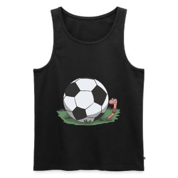 Idée cadeau football - Débardeur bio Premium Homme - noir - Devant - Michal (187cm)