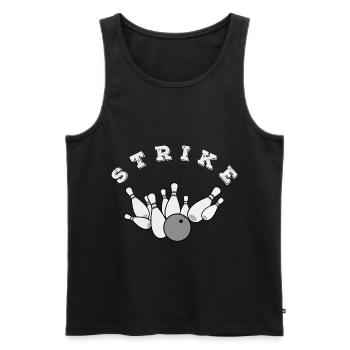 Bowling - Männer Premium Bio Tank Top - Schwarz - Vorne - Michal (187cm)