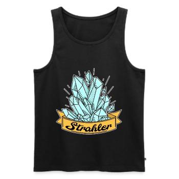 Strahler Geologie Kristall Mineralien Geschenk - Männer Premium Bio Tank Top - Schwarz - Vorne - Michal (187cm)