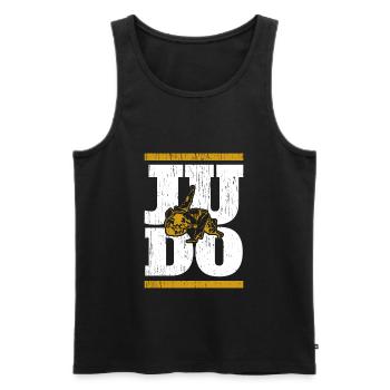 Judo - Débardeur bio Premium Homme - noir - Devant - Michal (187cm)