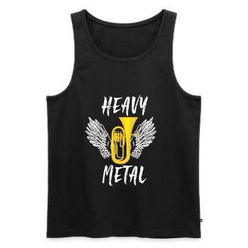 Tuba - Männer Premium Bio Tank Top - Schwarz - Vorne - Michal (187cm)