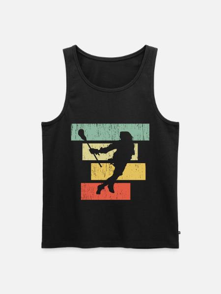 lacrosse - Men's Premium Organic Tank Top - black
