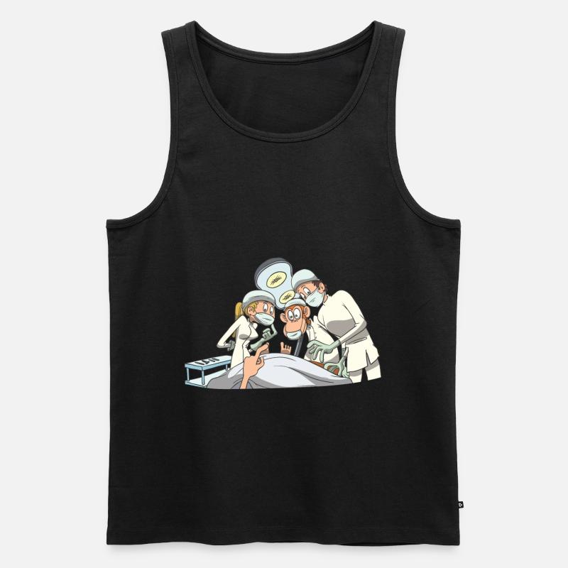 Krankenschwester Pfleger Operation Team Ärzte - Männer Premium Bio Tank Top - Schwarz
