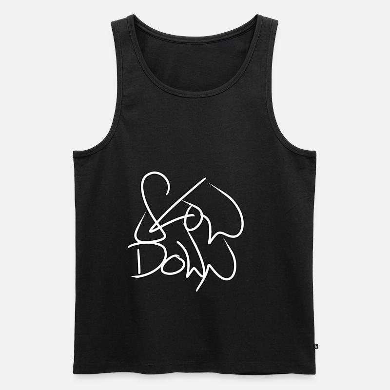 Slow Down - Männer Premium Bio Tank Top - undefined