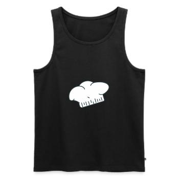 Koch - Symbol - Männer Premium Bio Tank Top - Schwarz - Vorne - Michal (187cm)