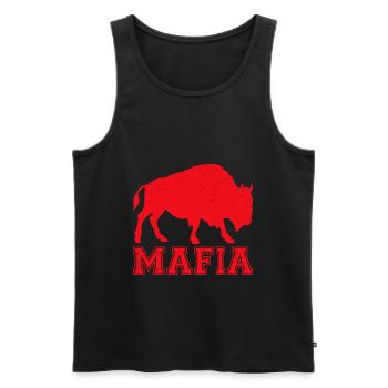 Bills Fan Mafia I - Football rétro vintage - Débardeur bio Premium Homme - noir - Devant - Michal (187cm)