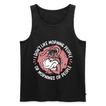 Donkey - Men's Premium Organic Tank Top - black - Front - AI Model Male 178 light (178cm)