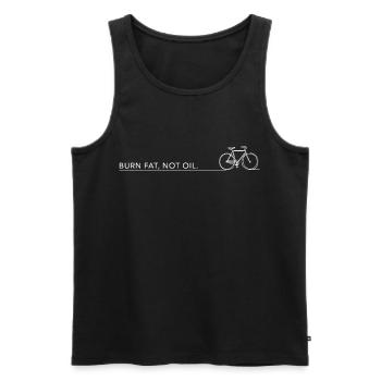 brûler ois pas de gros dictons de vélo cyclisme vélo - Débardeur bio Premium Homme - noir - Devant - Michal (187cm)