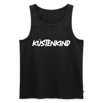 Küstenkind - Männer Premium Bio Tank Top - Schwarz - Vorne - AI Model Male 178 light (178cm)